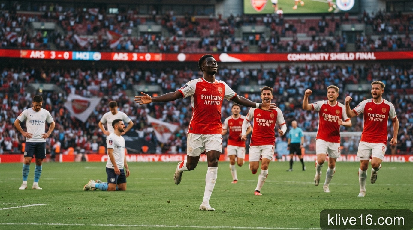 Arsenal đánh bại Man City trong trận Siêu cúp Anh: Lời khẳng định đanh thép cho mùa giải mới